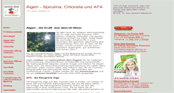 Desktop Screenshot of algen-tabletten.eu
